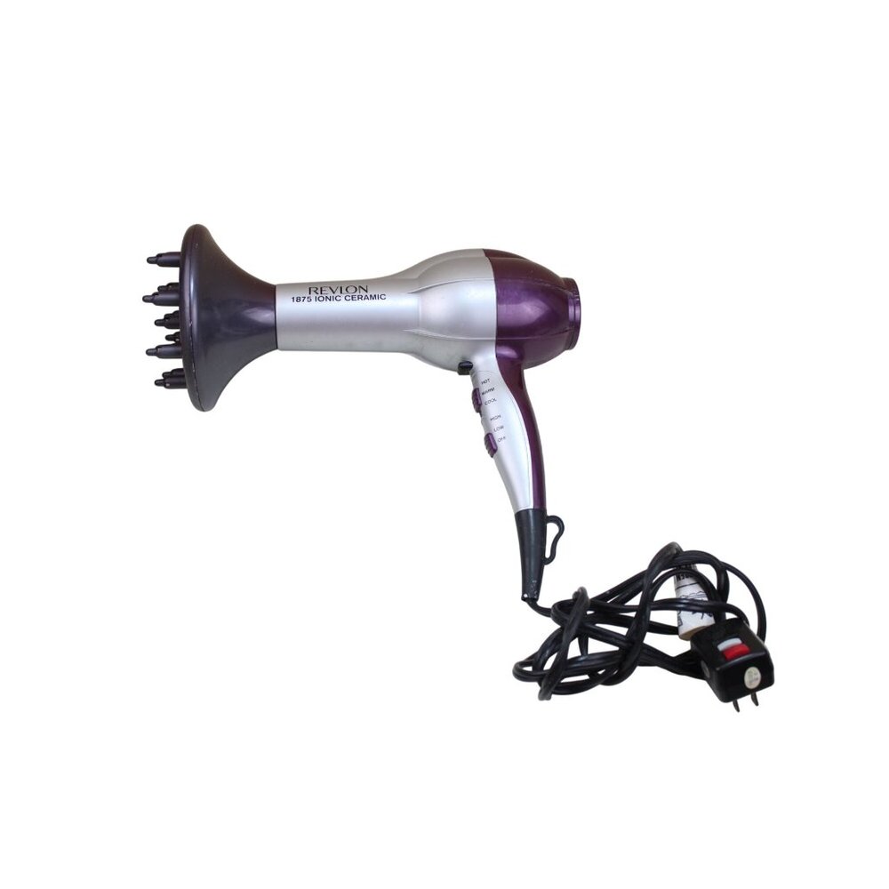 Revlon 1875 Ionic Ceramic Hair Dryer 92416 w/ Diffuser